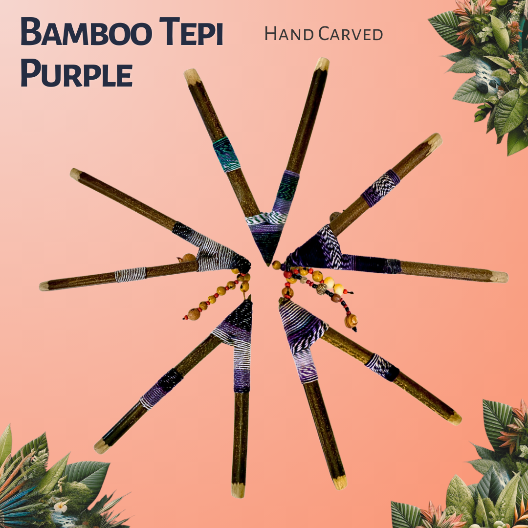 Bamboo Tepi Pipe - Purple