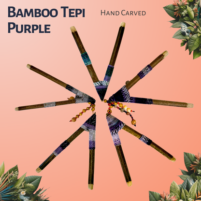 Bamboo Tepi Pipe - Purple