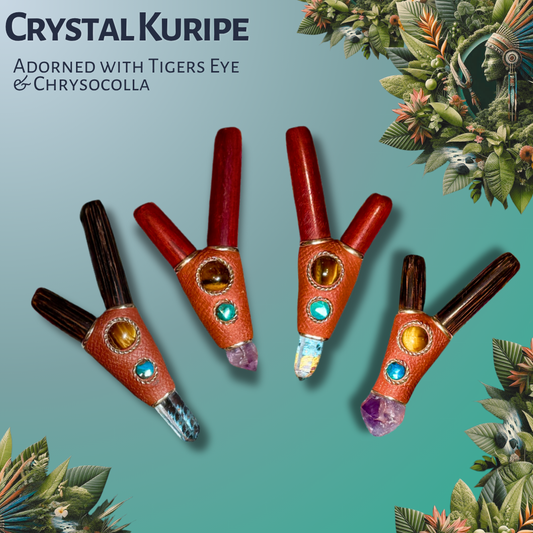Crystal Kuripe with Tigers Eye & Chrysocolla