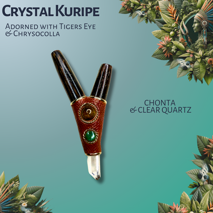 Crystal Kuripe with Tigers Eye & Chrysocolla