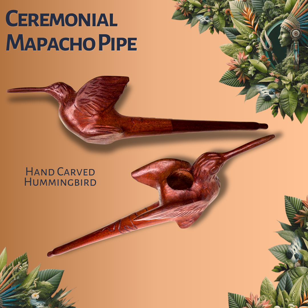 Ceremonial Mapacho Pipe - Hummingbird