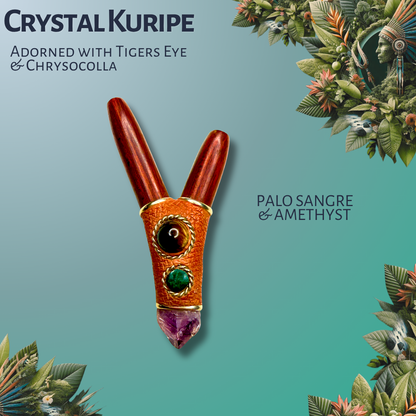 Crystal Kuripe with Tigers Eye & Chrysocolla