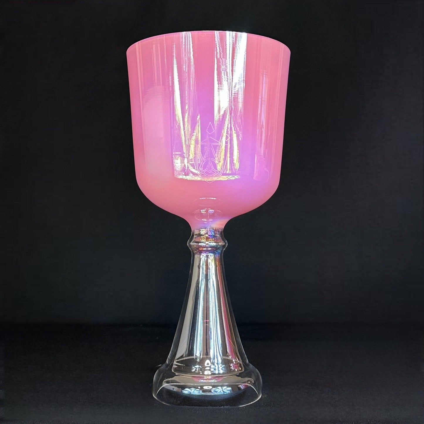 Rose Opal Aura Crystal Chalice Grail & Bowl