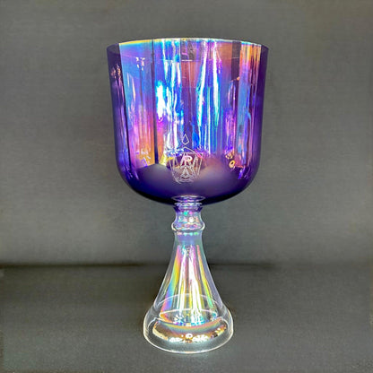 Amethyst Aura Crystal Chalice Grail & Bowl