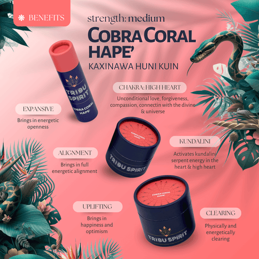 Kaxinawa Cobra Coral Hapé handmade by the Kaxinawa tribe of the Brazilian Amazon — heart-opening and expansive ceremonial blend