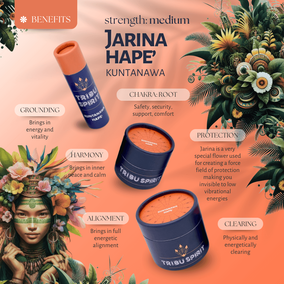 Kuntanawa Jarina Hapé handmade by the Kuntanawa tribe of the Brazilian Amazon — protective and grounding ceremonial blend