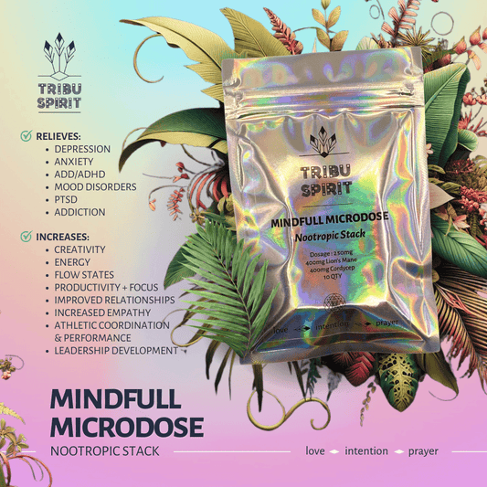 Mindfull Microdoses nootropic stack by Tribu Spirit — 3-month microdosing supply for focus, creativity, and wellbeing