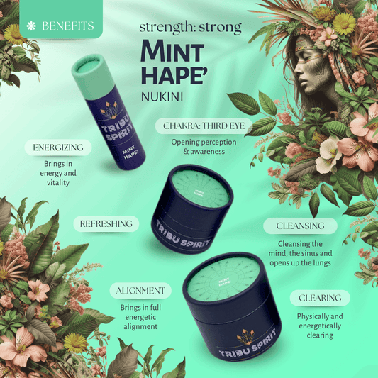 Nukini Mint Hapé handmade by the Nukini tribe of the Brazilian Amazon — refreshing and clearing ceremonial blend