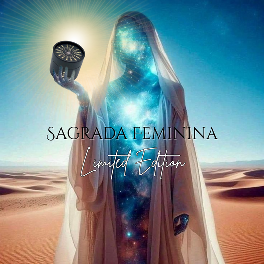 Sagrada Feminina Hapé limited edition handmade by the Huni Kuin tribe — sacred feminine ceremonial blend with cacao, rose, mugwort, and lavender