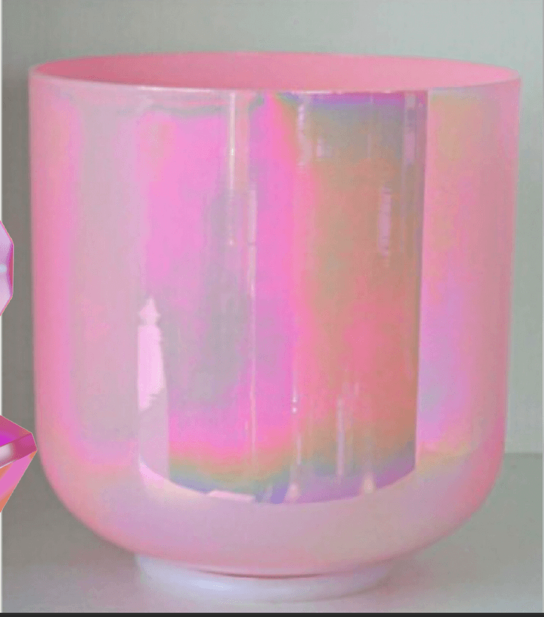Rose Opal Aura Crystal Chalice Grail & Bowl