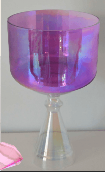 Amethyst Aura Crystal Chalice Grail & Bowl