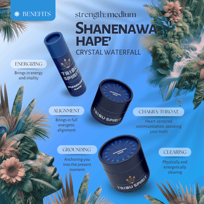 Shanenawa Crystal Waterfall Hapé handmade by the Shanenawa tribe of the Brazilian Amazon — clearing and throat chakra ceremonial blend