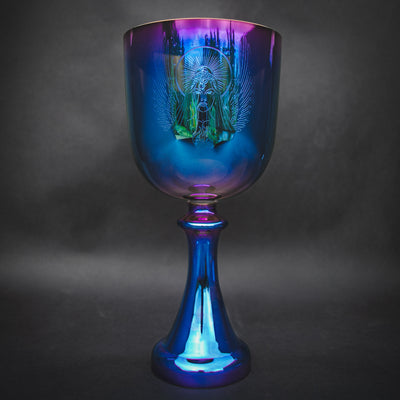 BLUE RAY - DIVINE COSMIC MOTHER - 6'' F - HEART CHAKRA - CRYSTAL CHALICE GRAIL