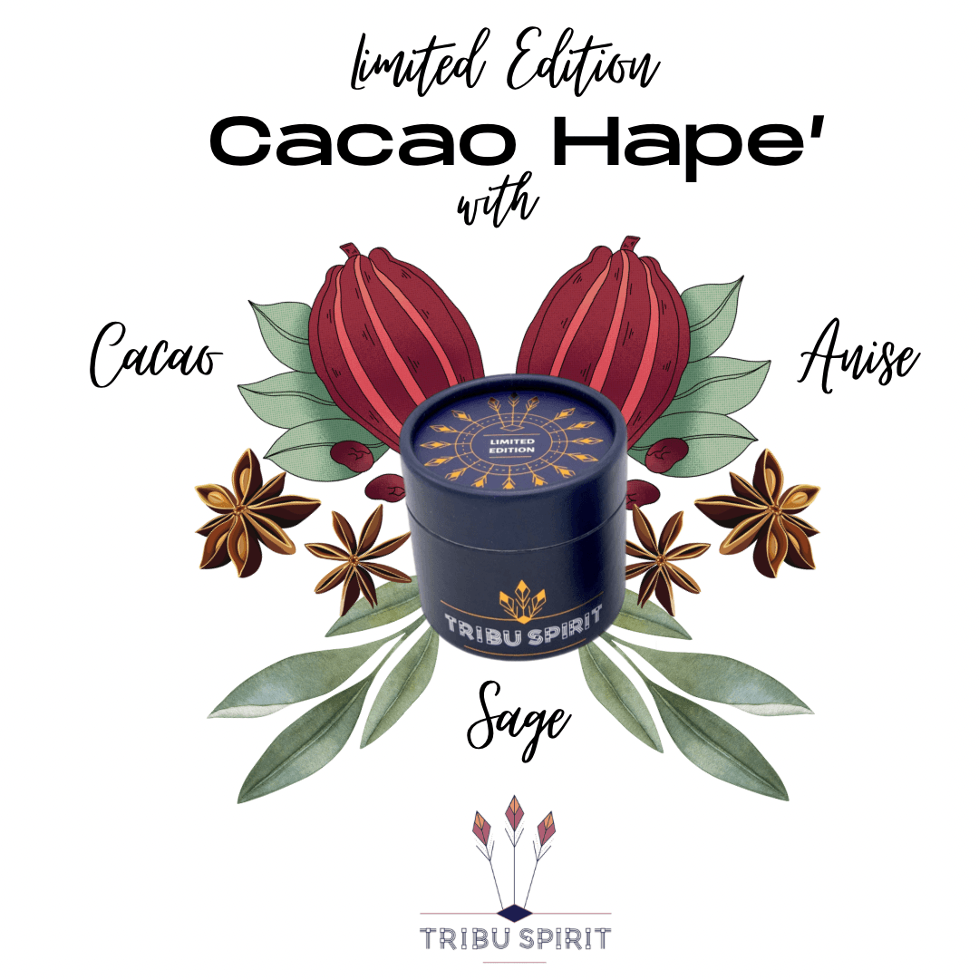 Cacao Anise Sage Hapé limited edition handmade by the Huni Kuin tribe of the Brazilian Amazon — heart healing and therapeutic ceremonial blend